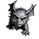 Cute Gargoyle tattoo design idea