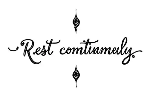 "Rest continuously" tattoo design idea