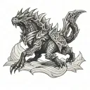 monster hunter tattoo design idea