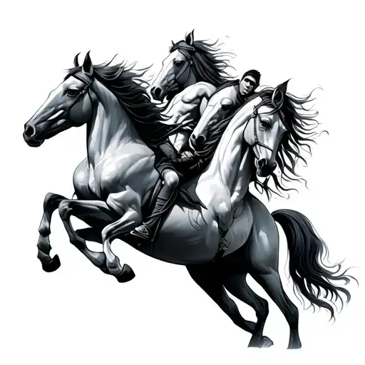 four horseman tattoo design idea