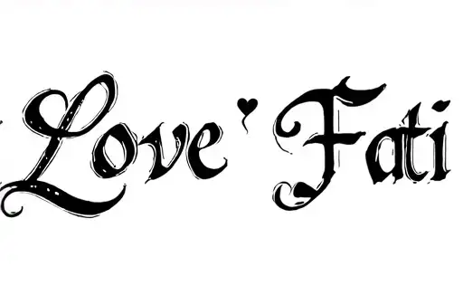 "Love Fati" tattoo design idea