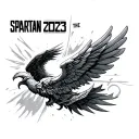 Wings + Spartan + the year 2025 tattoo design idea