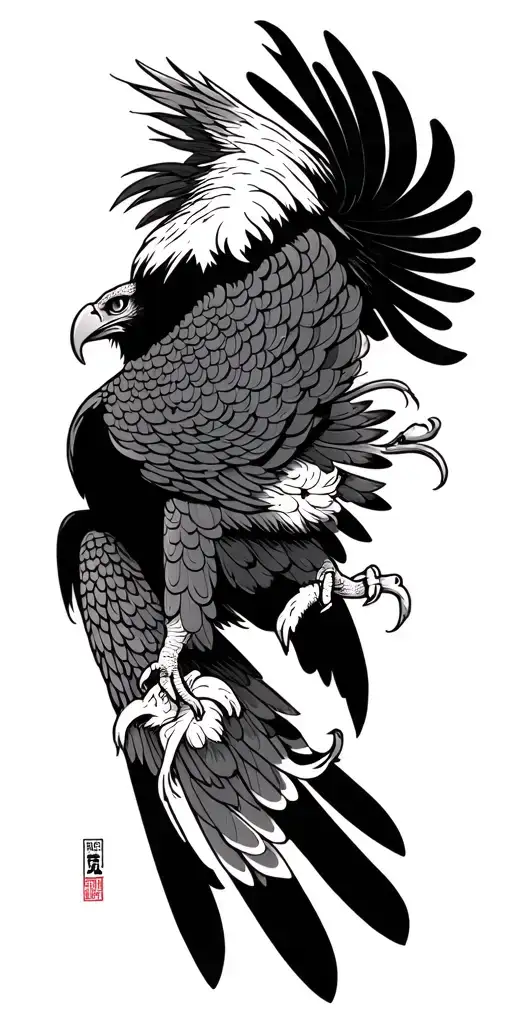 Eagle tattoo design idea