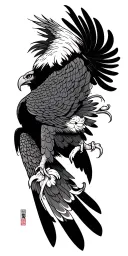 Eagle tattoo design idea