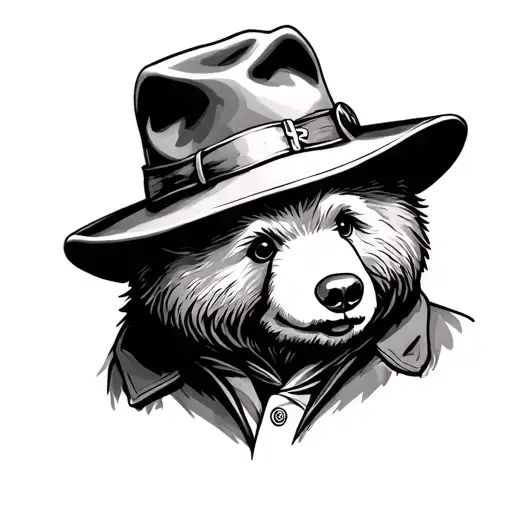 Paddington Bear tattoo design idea