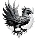 Celtic Phoenix tattoo design idea