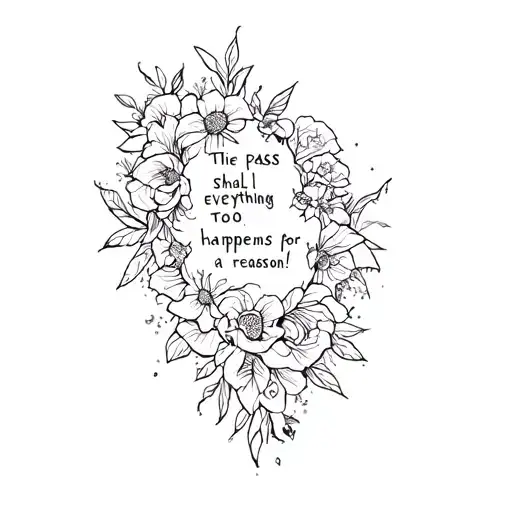 This shall Pass Too! Everything happens for a reason! tattoo design idea
