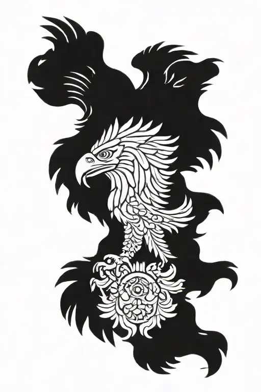 polish eagle tattoo design idea