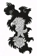 polish eagle tattoo design idea