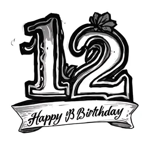 Birthday Date 14 12 2010 tattoo design idea