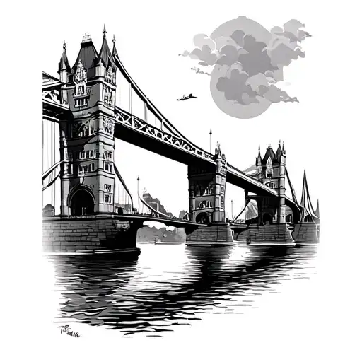Bridge tattoo design idea