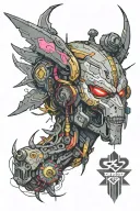 Cyberpunk 2077 tattoo design idea