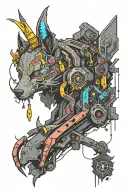 Cyberpunk 2077 tattoo design idea