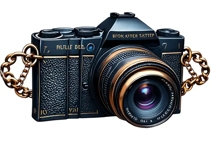 Book and camera charms bracelet tattoo tattoo design idea