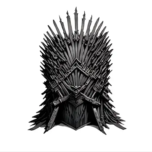 Iron Throne tattoo design idea