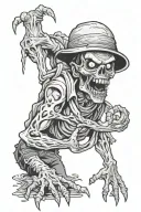 zombie tattoo design idea