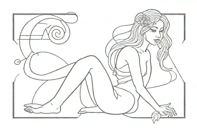 and the universe blessed her with a beautiful soul from miami tattoo design idea