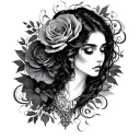 Dark Romance tattoo design idea
