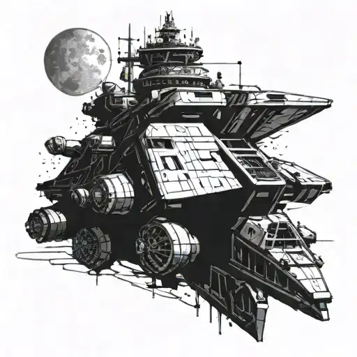the expanse rocinante ship tattoo design idea