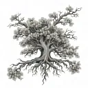 poison tree growing tattoo design idea