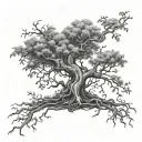poison tree growing tattoo design idea