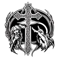 cross, Jesus, Celtic tattoo design idea