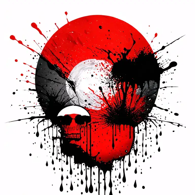 sun with rain falling off of the bottom tattoo design idea