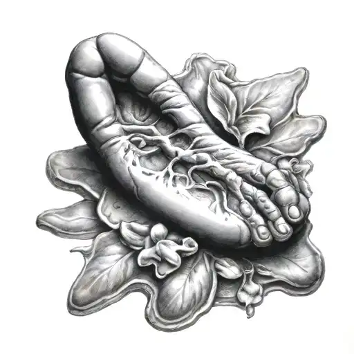 baby foot print tattoo design idea