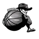 gambling Arizona American Mexican football coach basketball tattoo design idea