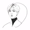 Jungkook of bts tattoo design idea