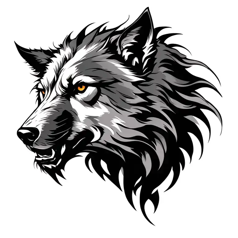 spqr wolf rome tattoo design idea