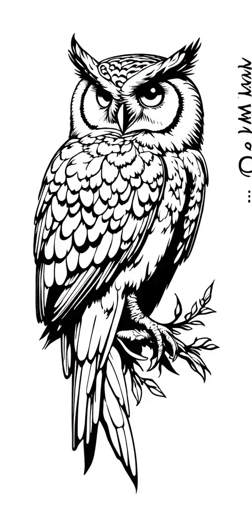 heaven , r I. p mum remembrance tatto owl and heaven  tattoo design idea