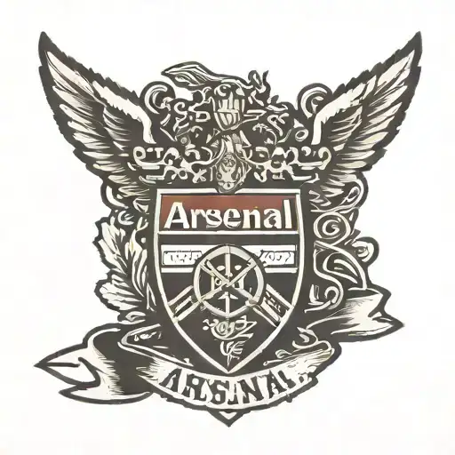 arsenal football club badge tattoo design idea