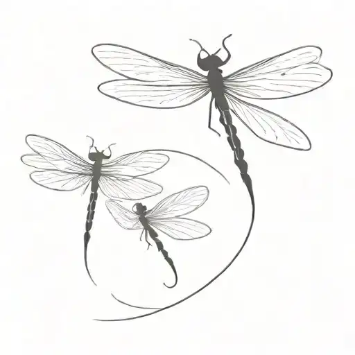dragon-fly tattoo design idea