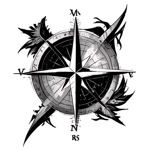 Concept: “Four Corners, One Compass”A circular compass-style tattoo with each direction symbolizing a place: tattoo design idea