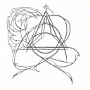 biblical holy trinity symbol tattoo design idea