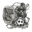 sports, hockey, soccer, love, life tattoo design idea
