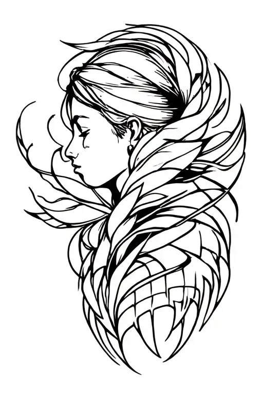 I need you to help me create a tattoo for the outside of the biceps and shoulder (from the elbow to the shoulder tattoo design idea