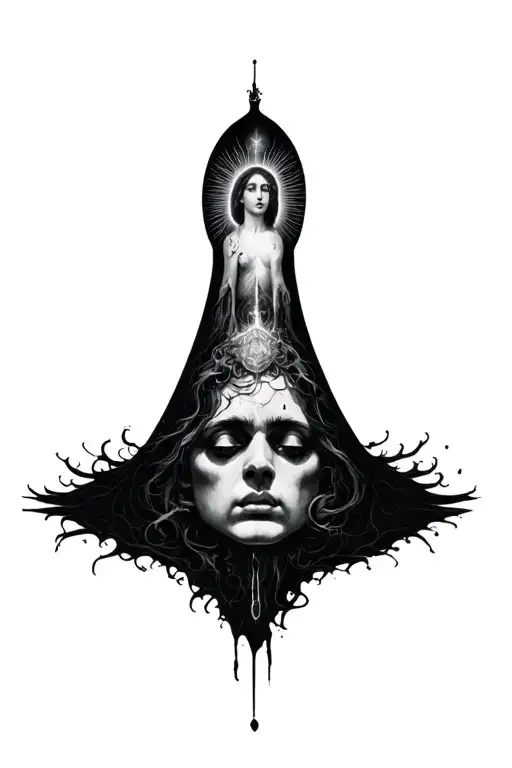  as above so below top as within so without at the bottom. masculine spiritual  tattoo design idea