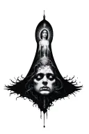  as above so below top as within so without at the bottom. masculine spiritual  tattoo design idea
