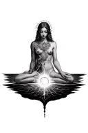  as above so below top as within so without at the bottom. masculine spiritual  tattoo design idea