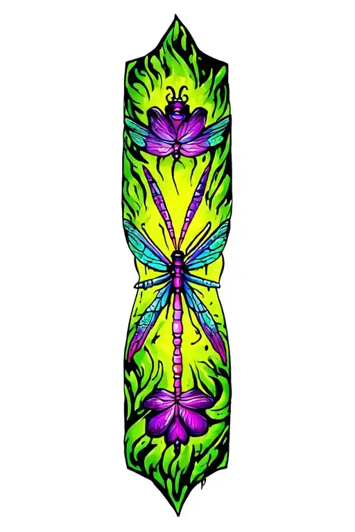 Dragonfly tattoo design idea