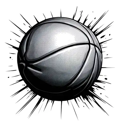 basketball tattoo design idea