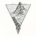 matterhorn mountain tattoo design idea