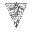 matterhorn mountain tattoo design idea