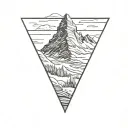 matterhorn mountain tattoo design idea