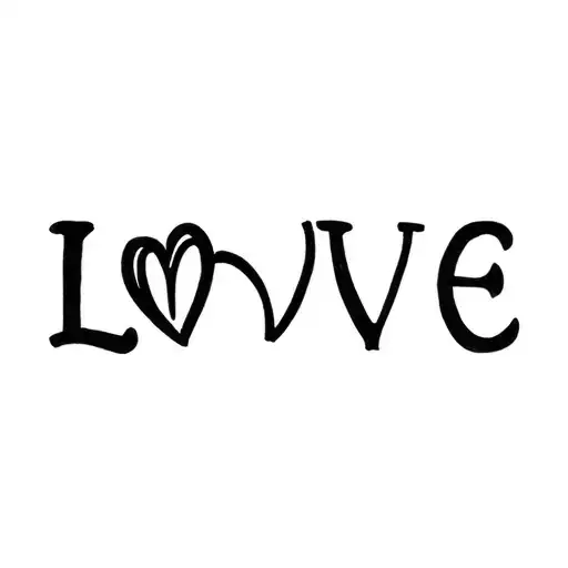 love, peace love and prosperity tattoo design idea