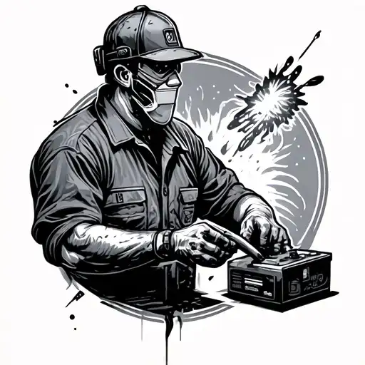 Electrician tattoo design idea