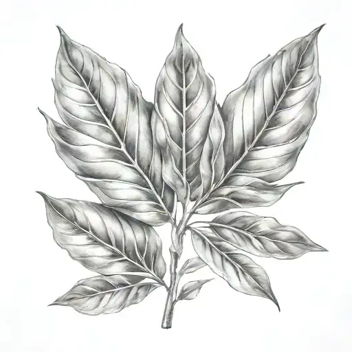 laurel leaves tattoo design idea