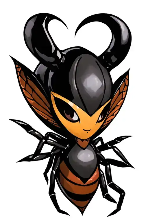 Hollow Knight Hornet tattoo design idea